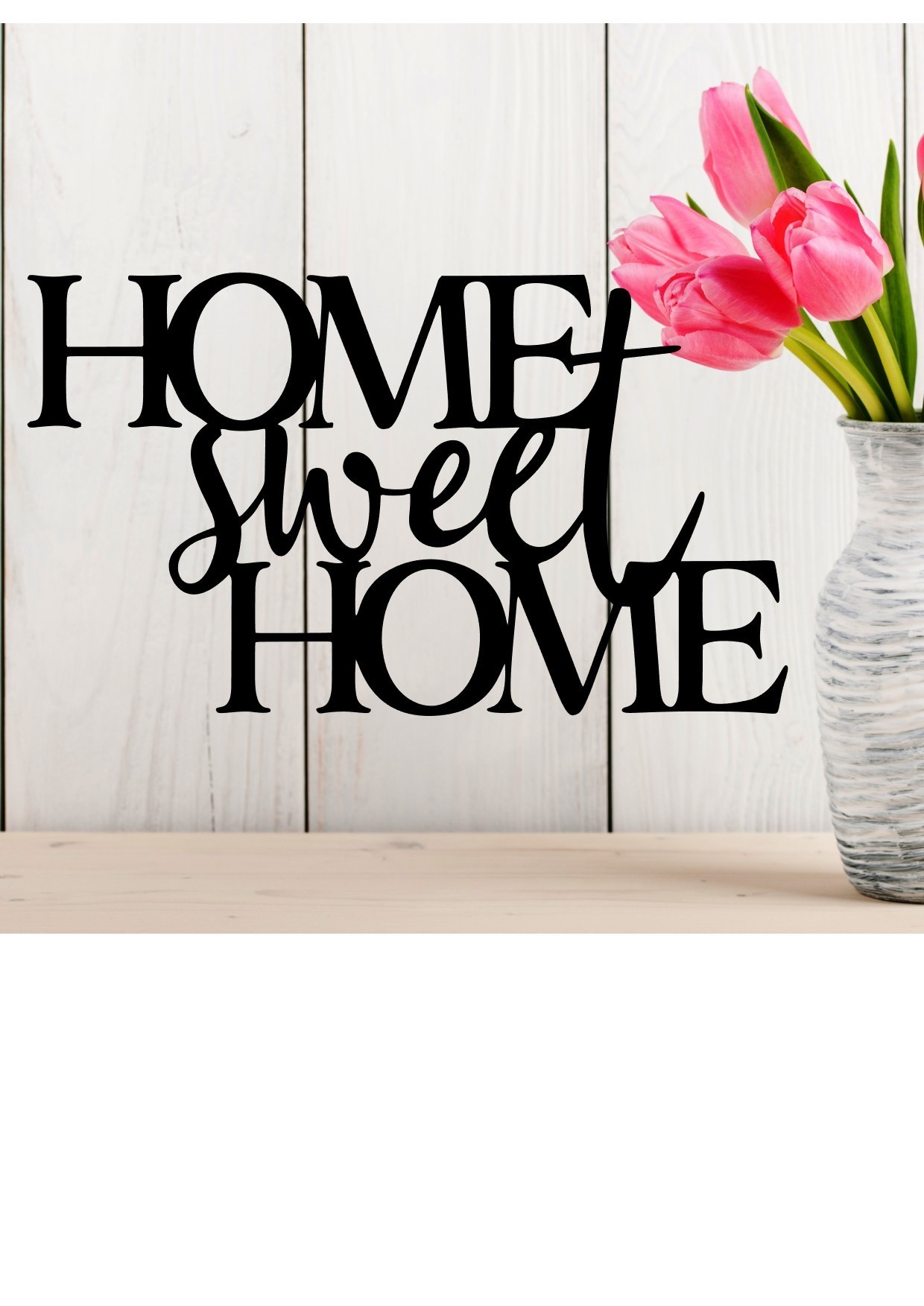 3D file Deco Wall home sweet home・3D printing idea to download・Cults